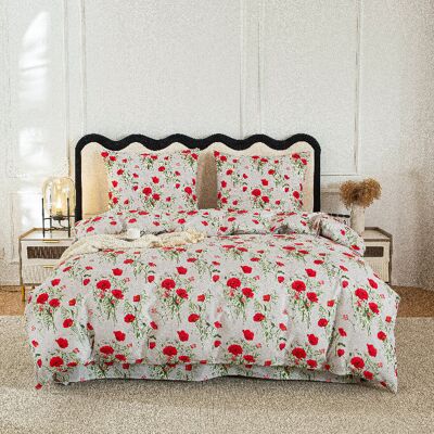 COTTON MARKET Komplet Pościeli Kwiaty 2 140x200 Z Poszewką 70x80 COTTON MARKET Komplet Pościeli Kwiaty 2 140x200 Z Poszewką 70x80