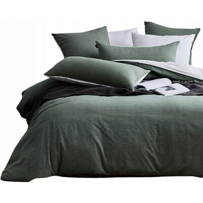 inna (Inny) Komplet pościeli Mildly kołdra 135cm x 200 poduszka 80x80cm 2 części Zieleń inna (Inny) Komplet pościeli Mildly kołdra 135cm x 200 poduszka 80x80cm 2 części Zieleń