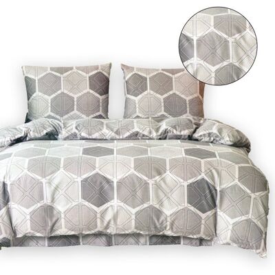 Cotton World Komplet Pościeli Pościel 200x220+2x Poszewka 70x80 Satyna Bawełna Geometria Cotton World Komplet Pościeli Pościel 200x220+2x Poszewka 70x80 Satyna Bawełna Geometria