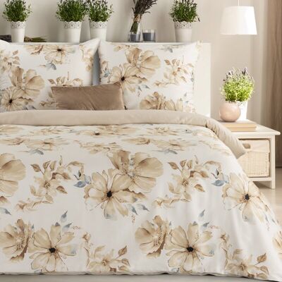 Eurofirany Komplet pościeli Spring 140x200 + poszewka na poduszkę 70x80 Różowe kwiaty Eurofirany Komplet pościeli Spring 140x200 + poszewka na poduszkę 70x80 Różowe kwiaty