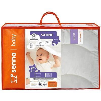 SATINE Baby 90x120 + 40x60 Zestaw Pościeli z Aloesem SATINE Baby 90x120 + 40x60 Zestaw Pościeli z Aloesem