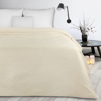 Eurofirany Unisex Narzuta - 200x220cm - Kremowa Eurofirany Unisex Narzuta - 200x220cm - Kremowa