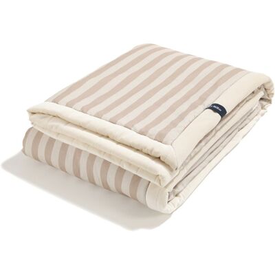La Millou - Ciepły Koc Velvet STRIPES BEIGE La Millou - Ciepły Koc Velvet STRIPES BEIGE