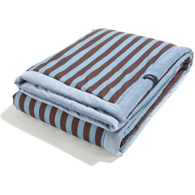 La Millou - Ciepły Koc Velvet STRIPES BLUE La Millou - Ciepły Koc Velvet STRIPES BLUE