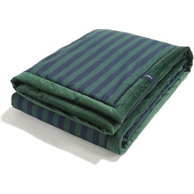 La Millou - Ciepły Koc Velvet STRIPES GREEN La Millou - Ciepły Koc Velvet STRIPES GREEN
