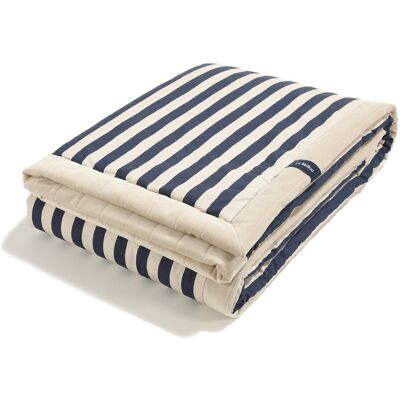 La Millou - Ciepły Koc Velvet STRIPES NAVY La Millou - Ciepły Koc Velvet STRIPES NAVY