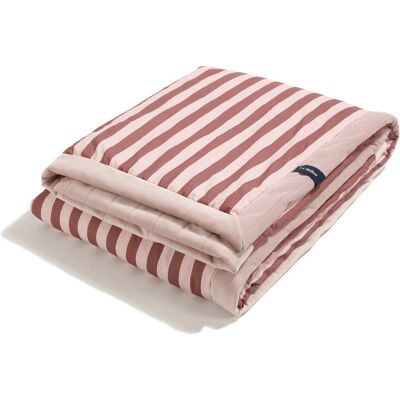 La Millou - Ciepły Koc Velvet STRIPES PINK La Millou - Ciepły Koc Velvet STRIPES PINK
