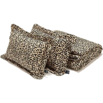La Millou - Komplet Pościeli Bawełnianej LEOPARD CREAM by Magdalena Lamparska La Millou - Komplet Pościeli Bawełnianej LEOPARD CREAM by Magdalena Lamparska