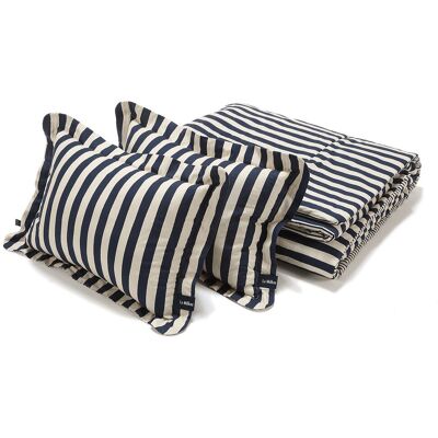 La Millou Komplet Pościeli Bawełnianej STRIPES NAVY XXL La Millou Komplet Pościeli Bawełnianej STRIPES NAVY XXL
