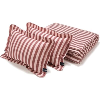 La Millou Komplet Pościeli Bawełnianej STRIPES PINK XXL La Millou Komplet Pościeli Bawełnianej STRIPES PINK XXL