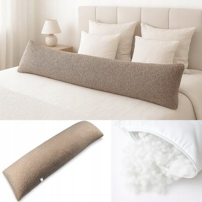 Inny producent LONG poduszka z poszewką 40x145 do spania na BOKU BRZUCHU BOUCLE MINKY MIX Inny producent LONG poduszka z poszewką 40x145 do spania na BOKU BRZUCHU BOUCLE MINKY MIX