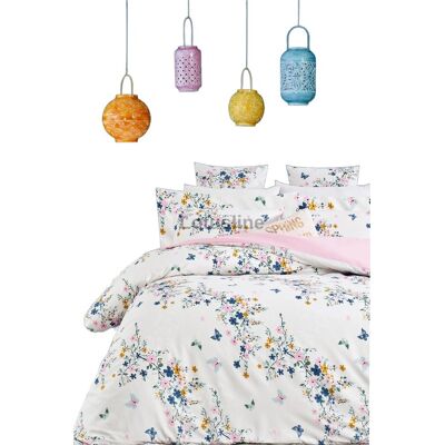 Inny producent LOTUSLINE POSZEWKA NA KOŁDRĘ I PODUSZKĘ W KWIATY I MOTYLE 160X220 OPA Inny producent LOTUSLINE POSZEWKA NA KOŁDRĘ I PODUSZKĘ W KWIATY I MOTYLE 160X220 OPA
