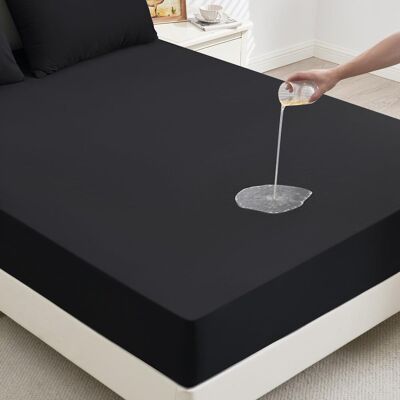 Inny producent MAFUDOXI Ochraniacz Na Materac 200x200cm Wodoodporny Czarny Prześcieradło Inny producent MAFUDOXI Ochraniacz Na Materac 200x200cm Wodoodporny Czarny Prześcieradło