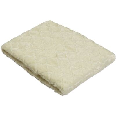 Multitex Matex, Narzuta dekoracyjna Luxima, romby, ecru, 170x210 cm Multitex Matex, Narzuta dekoracyjna Luxima, romby, ecru, 170x210 cm