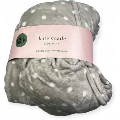 inna (Inny) Miękki ciepły szary koc KATE SPADE NEW YORK inna (Inny) Miękki ciepły szary koc KATE SPADE NEW YORK