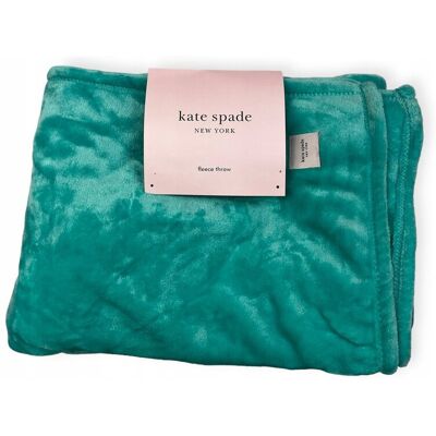 inna (Inny) Miękki ciepły turkusowy koc KATE SPADE NEW YORK inna (Inny) Miękki ciepły turkusowy koc KATE SPADE NEW YORK