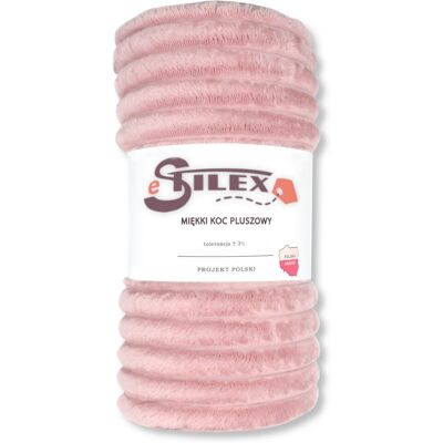 Cotton World Miękki Koc Pluszowy 160x200 Pati Różowy Cotton World Miękki Koc Pluszowy 160x200 Pati Różowy