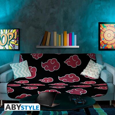 ABYstyle NARUTO SHIPPUDEN - Koc Blanket - Akatsuki 150 X120 cm ABYstyle NARUTO SHIPPUDEN - Koc Blanket - Akatsuki 150 X120 cm