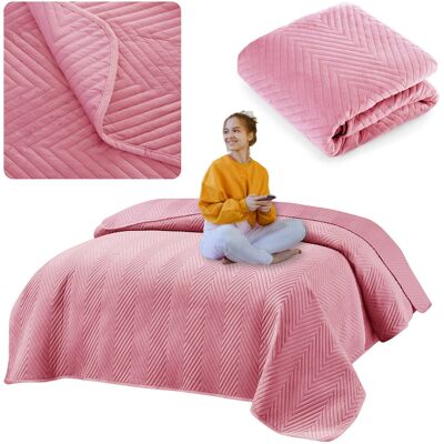 Łóżkoholicy Narzuta 200 x 220 Tłoczona Welurowa Marieta 08 Łóżkoholicy Narzuta 200 x 220 Tłoczona Welurowa Marieta 08