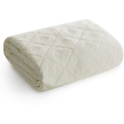 DESIGN 91 Narzuta 200x220 Alara kremowa romby pikowana D91 DESIGN 91 Narzuta 200x220 Alara kremowa romby pikowana D91