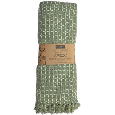 Jedeka Narzuta Aredo bawełniana 150x200 zieleń butelkowa 10 Jedeka Narzuta Aredo bawełniana 150x200 zieleń butelkowa 10
