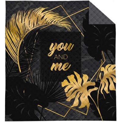 Detexpol Narzuta dekoracyjna 170x210 czarna szara złota you and me K 103 Holland 14 Detexpol Narzuta dekoracyjna 170x210 czarna szara złota you and me K 103 Holland 14