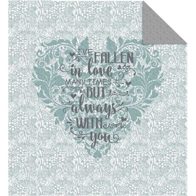Detexpol Narzuta dekoracyjna 170x210 Holland K14 serce glamour orientalna szara biała miętowa Zakochałem się wiele razy ale zawsze w Tobie dwustronna Detexpol Narzuta dekoracyjna 170x210 Holland K14 serce glamour orientalna szara biała miętowa Zakochałem się wiele razy ale zawsze w Tobie dwustronna