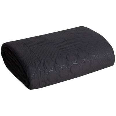 Eurofirany Narzuta dekoracyjna BONI 170x210 czarny Eurofirany Narzuta dekoracyjna BONI 170x210 czarny