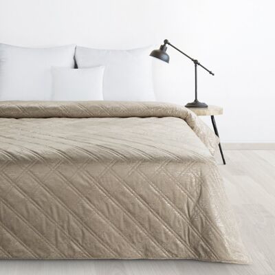 Narzuta dekoracyjna LUIZ 220x240 DESIGN 91 Eurofirany beżowa wzór karo Narzuta dekoracyjna LUIZ 220x240 DESIGN 91 Eurofirany beżowa wzór karo