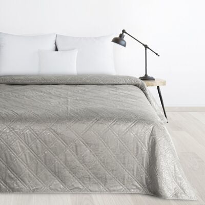 Narzuta dekoracyjna LUIZ 220x240 DESIGN 91 Eurofirany srebrna wzór karo Narzuta dekoracyjna LUIZ 220x240 DESIGN 91 Eurofirany srebrna wzór karo