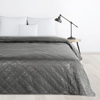 Narzuta dekoracyjna LUIZ 220x240 DESIGN 91 Eurofirany stalowa wzór karo Narzuta dekoracyjna LUIZ 220x240 DESIGN 91 Eurofirany stalowa wzór karo