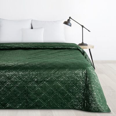 Narzuta dekoracyjna LUIZ 220x240 DESIGN 91 Eurofirany zielona wzór karo Narzuta dekoracyjna LUIZ 220x240 DESIGN 91 Eurofirany zielona wzór karo