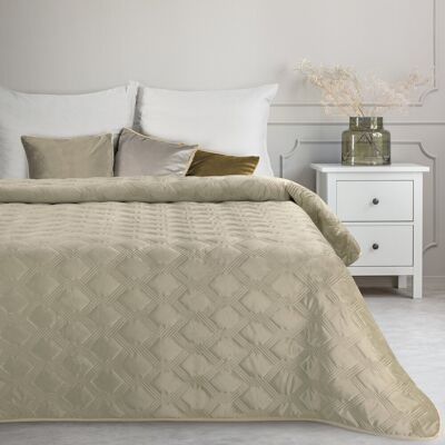 Eurofirany Narzuta dekoracyjna SOFIA 5 PREMIUM 170x210 kremowa geometryczny wzór Eurofirany Narzuta dekoracyjna SOFIA 5 PREMIUM 170x210 kremowa geometryczny wzór