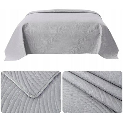 Lozkoholicy.pl NARZUTA kapa pled 220x240 PIKOWANA tłoczona MIKROFIBRA Federico SZARA Lozkoholicy.pl NARZUTA kapa pled 220x240 PIKOWANA tłoczona MIKROFIBRA Federico SZARA