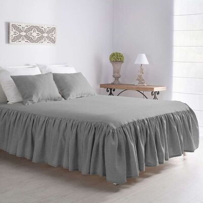 Dekoria Narzuta 160x210 Jasnoszary - Kolekcja Linen Dekoria Narzuta 160x210 Jasnoszary - Kolekcja Linen