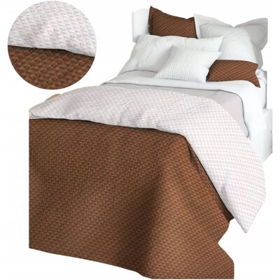 Domarex NARZUTA NA ŁÓŻKO 220X240DEKORACYJNA DWUSTRONNA PIKOWANA KAPA PLED BRĄZOWA Domarex NARZUTA NA ŁÓŻKO 220X240DEKORACYJNA DWUSTRONNA PIKOWANA KAPA PLED BRĄZOWA