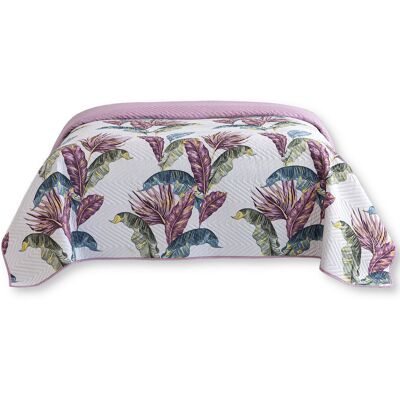 Cotton World Narzuta Na Łóżko Pikowana 220X240 3032 - Tropikalne Liście Cotton World Narzuta Na Łóżko Pikowana 220X240 3032 - Tropikalne Liście
