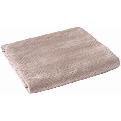 Mesa Narzuta na łóżko pikowana velvetowa Lux jodełka 200x220 brązowa 114 Mesa Narzuta na łóżko pikowana velvetowa Lux jodełka 200x220 brązowa 114