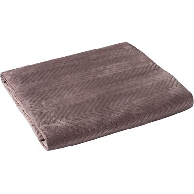Mesa Narzuta na łóżko pikowana velvetowa Lux jodełka 200x220 brązowa 69 Mesa Narzuta na łóżko pikowana velvetowa Lux jodełka 200x220 brązowa 69
