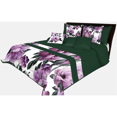 Mariall Design Narzuta Pikowana, 170X210, Zielona W Kwiaty, Nmr-019 Mariall Design Narzuta Pikowana, 170X210, Zielona W Kwiaty, Nmr-019