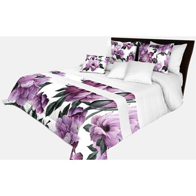 Mariall Design Narzuta Pikowana, 260X240, Biała W Kwiaty, Nmr-021 Mariall Design Narzuta Pikowana, 260X240, Biała W Kwiaty, Nmr-021