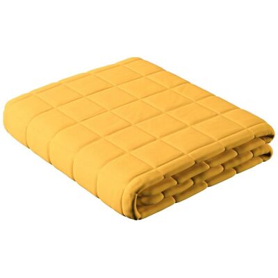 Inny producent Narzuta pikowana w kratę, słoneczny żółty, Happiness Inny producent Narzuta pikowana w kratę, słoneczny żółty, Happiness