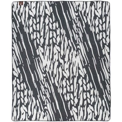 inna (Inny) Narzuta pled 165x200 Zebra czarny biały koc wykończony szydełkiem inna (Inny) Narzuta pled 165x200 Zebra czarny biały koc wykończony szydełkiem