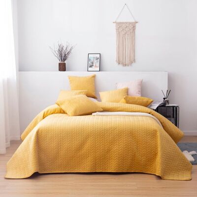 Dekoria Narzuta Silky Chic - 220x240cm - Żółty Dekoria Narzuta Silky Chic - 220x240cm - Żółty