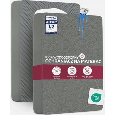 Inny producent Ochraniacz Na Materac 140x200 Wodoodporny Oddychający Szary Pokrowiec Inny producent Ochraniacz Na Materac 140x200 Wodoodporny Oddychający Szary Pokrowiec