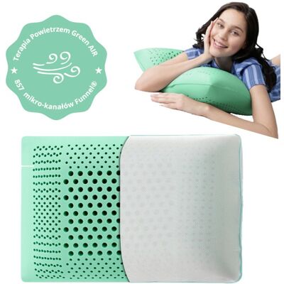 BetterSleep Ortopedyczna Poduszka Air Therapy VISCO do Terapii Powietrzem Green Air + Poszewka BetterSleep Ortopedyczna Poduszka Air Therapy VISCO do Terapii Powietrzem Green Air + Poszewka
