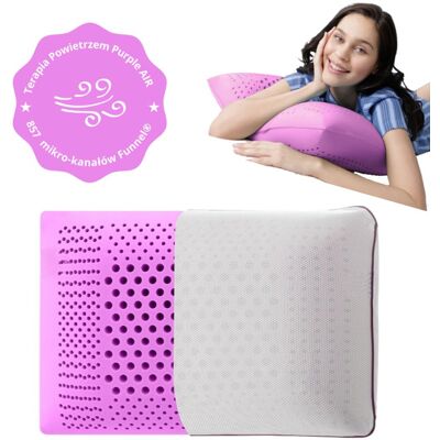 BetterSleep Ortopedyczna Poduszka Air Therapy VISCO do Terapii Powietrzem Purple Air + Poszewka BetterSleep Ortopedyczna Poduszka Air Therapy VISCO do Terapii Powietrzem Purple Air + Poszewka