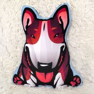 Psiakrew Piesek Bull Terrier Tricolor Poduszka Przytulanka -Mini Psiakrew Piesek Bull Terrier Tricolor Poduszka Przytulanka -Mini