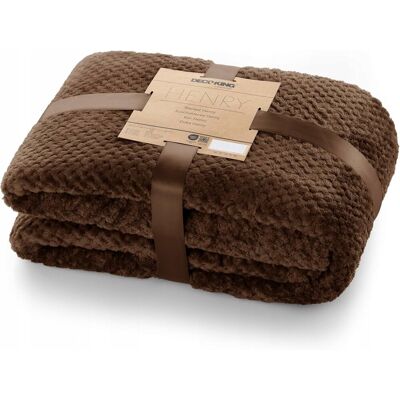 Inny producent PIKOWANY KOC Z MIKROFIBRY 170X210CM MIĘKKI I CIEPŁY KOC NA KANAPĘ BRĄZOWY Inny producent PIKOWANY KOC Z MIKROFIBRY 170X210CM MIĘKKI I CIEPŁY KOC NA KANAPĘ BRĄZOWY