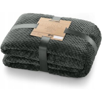 Inny producent PIKOWANY KOC Z MIKROFIBRY 170X210CM MIĘKKI I CIEPŁY KOC NA KANAPĘ GRAFITOWY Inny producent PIKOWANY KOC Z MIKROFIBRY 170X210CM MIĘKKI I CIEPŁY KOC NA KANAPĘ GRAFITOWY